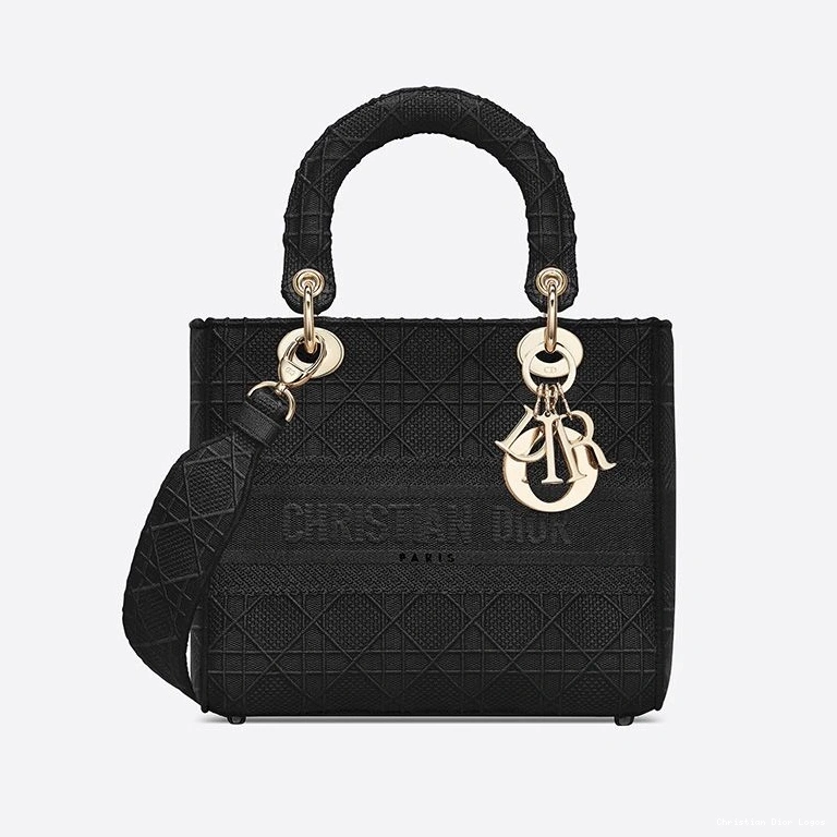 Cheap Black D-lite Cannage Lady Medium Canvas Bag Motif 0724 Luxury